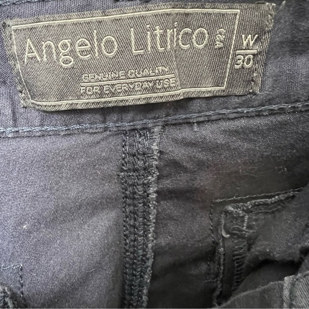 Angelo Litrico Mens Cargo‎ Shorts Navy Blue Pockets Size 30 Normcore Cotton - Picture 4 of 7